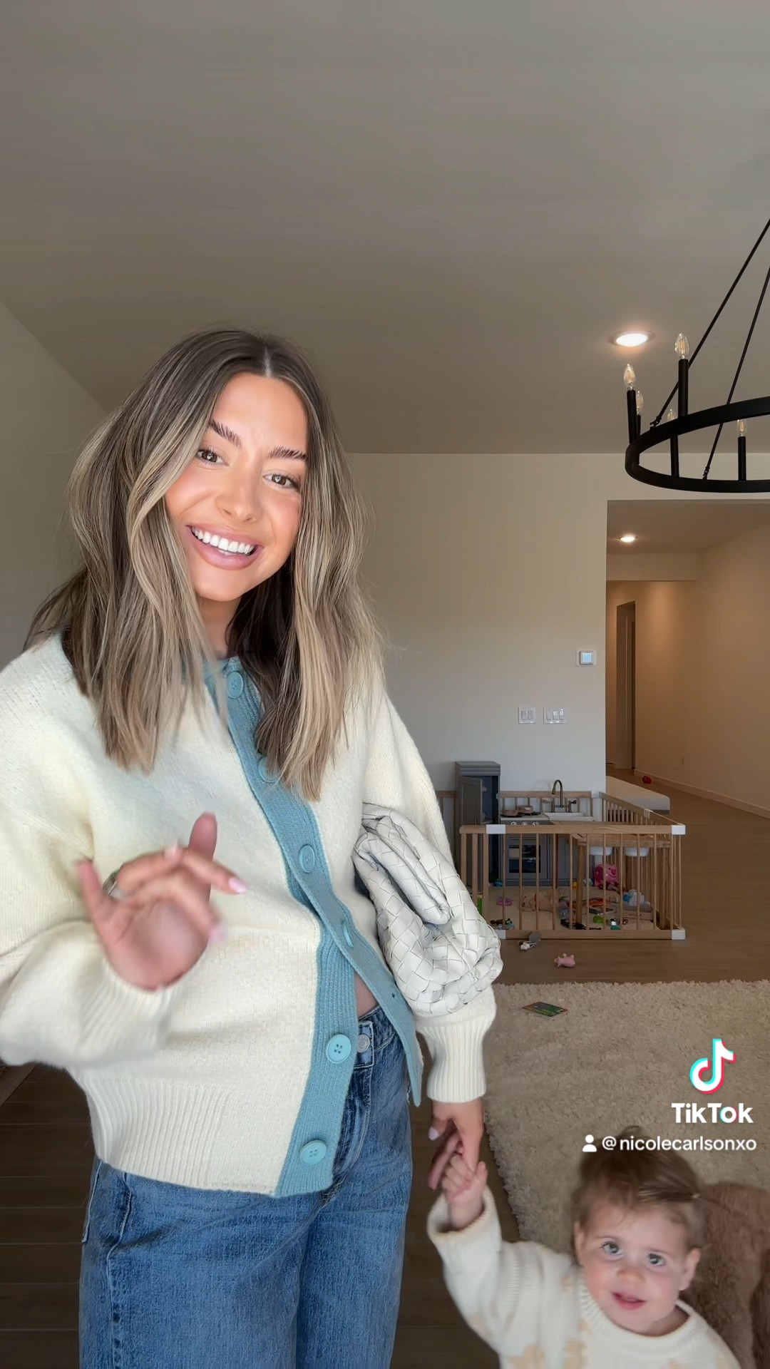 Medium in colorblock top and 27 in jeans to make bump friendly!! 20NICOLE for a discount 🤍 

#LTKbump #LTKfindsunder100