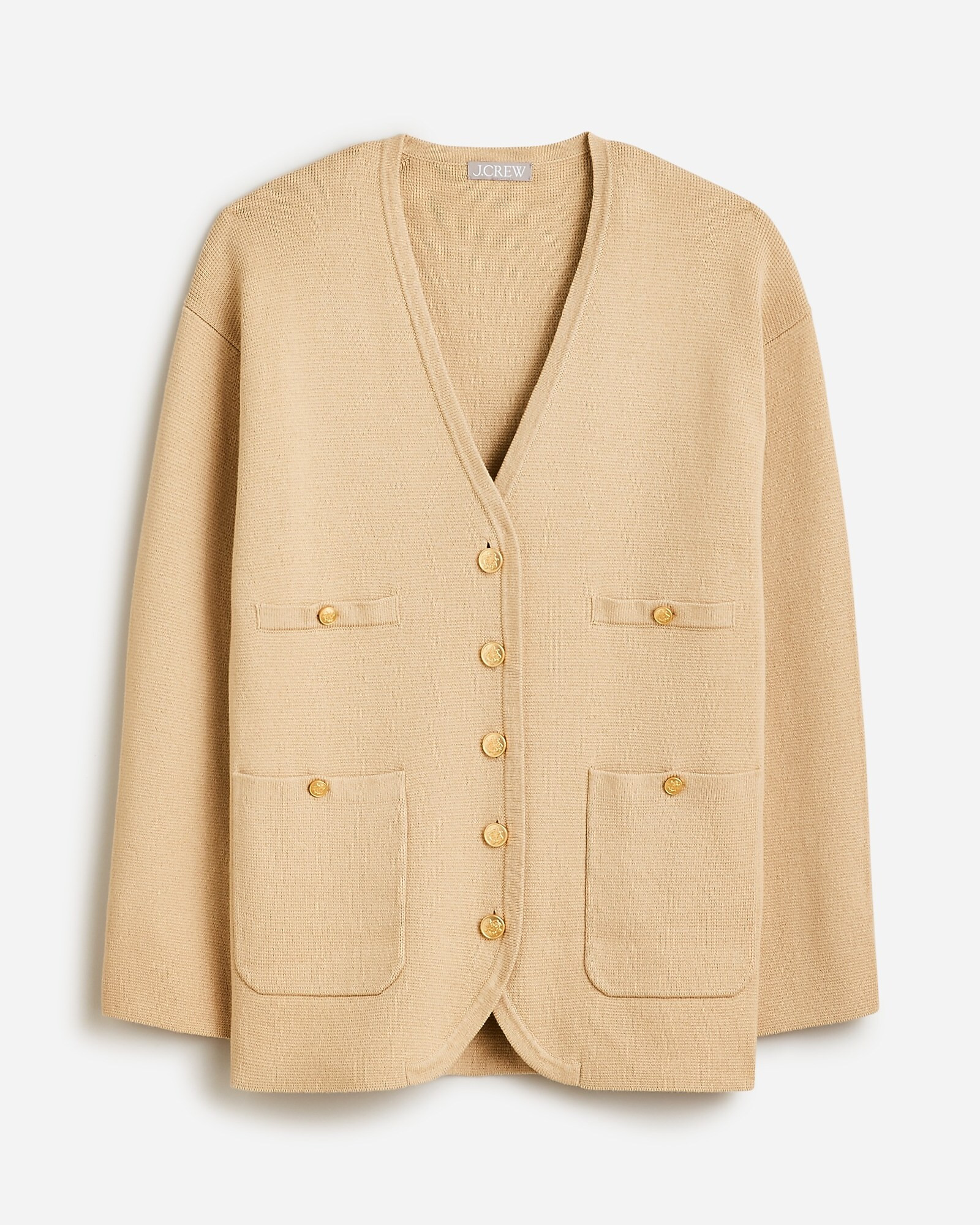Long V-neck sweater blazer | J. Crew US