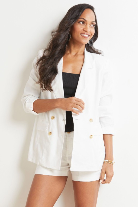 EVEREVE Alexa Double Breasted Blazer | EVEREVE | Evereve