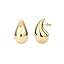 PAVOI 14K Gold Plated 925 Sterling Silver Post Teardrop Chunky Hoop Earrings - Lightweight Drop E... | Amazon (US)