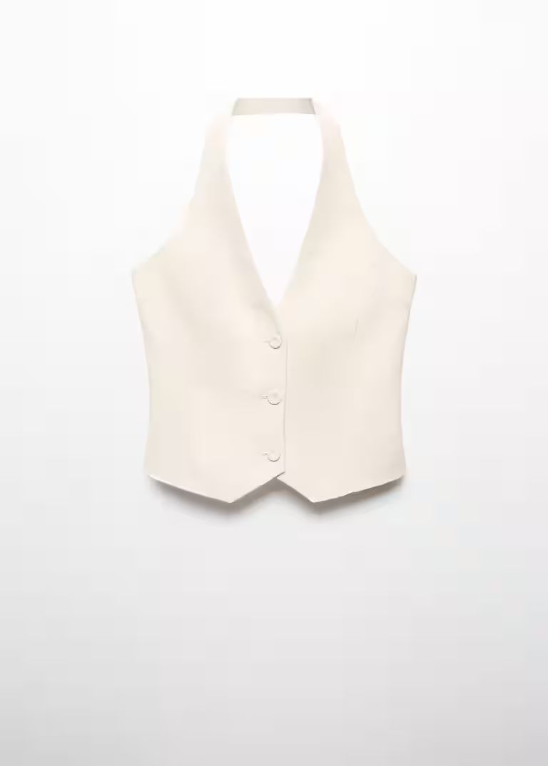 Suit waistcoat with buttons -  Woman | Mango Netherlands | MANGO (NL)