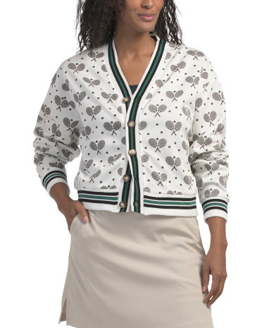 Tennis Racquet Cleo Sweater for Women | Polyester/Spandex/Rayon | Marshalls