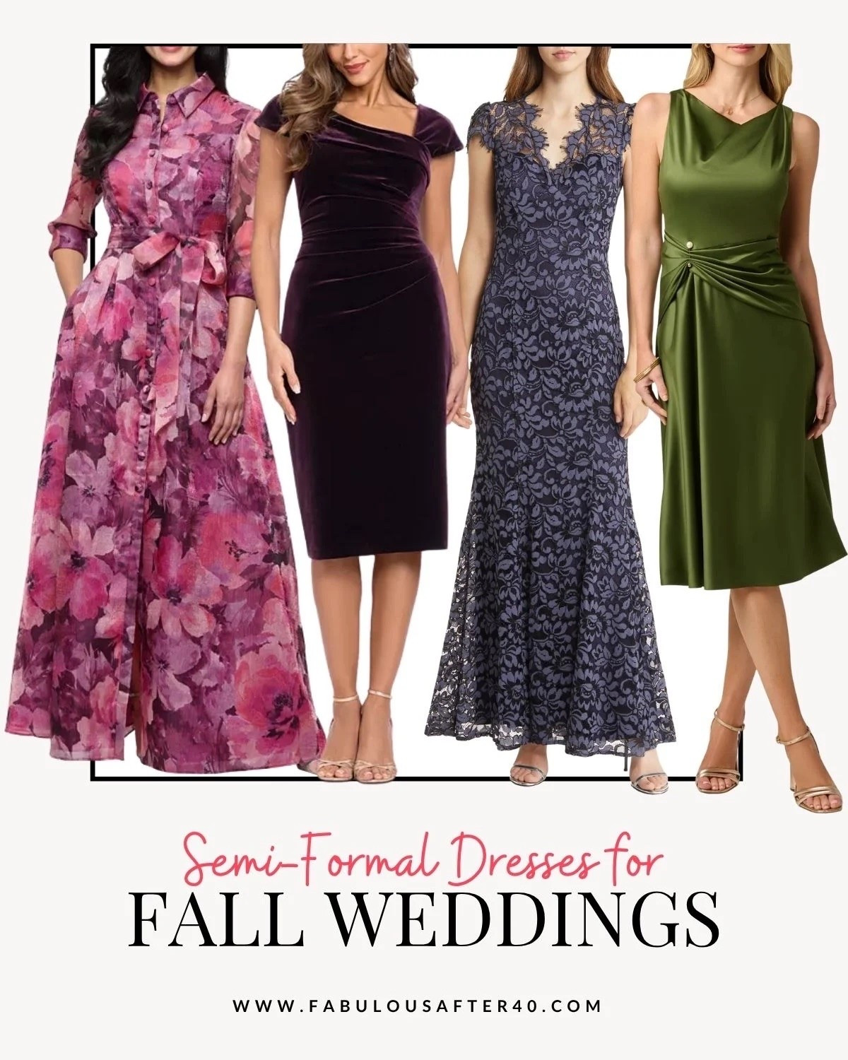 Fall weddings are one of my favourite excuses to get a little dressed up. 🍂🥂

If the dress code says semi-formal, I’m looking for something that feels elegant and feminine without being overly formal. Think beautiful silhouettes, rich Fall colours and just the right amount of detail.

The best part? You can keep the accessories simple and let the dress do the talking. Add your favourite heels, a little clutch and you’re ready to celebrate in style. 🤎

#LTKOver40 #LTKSeasonal #LTKWedding