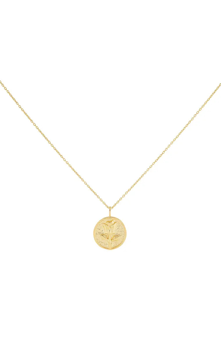Rose Coin Pendant Necklace | Nordstrom