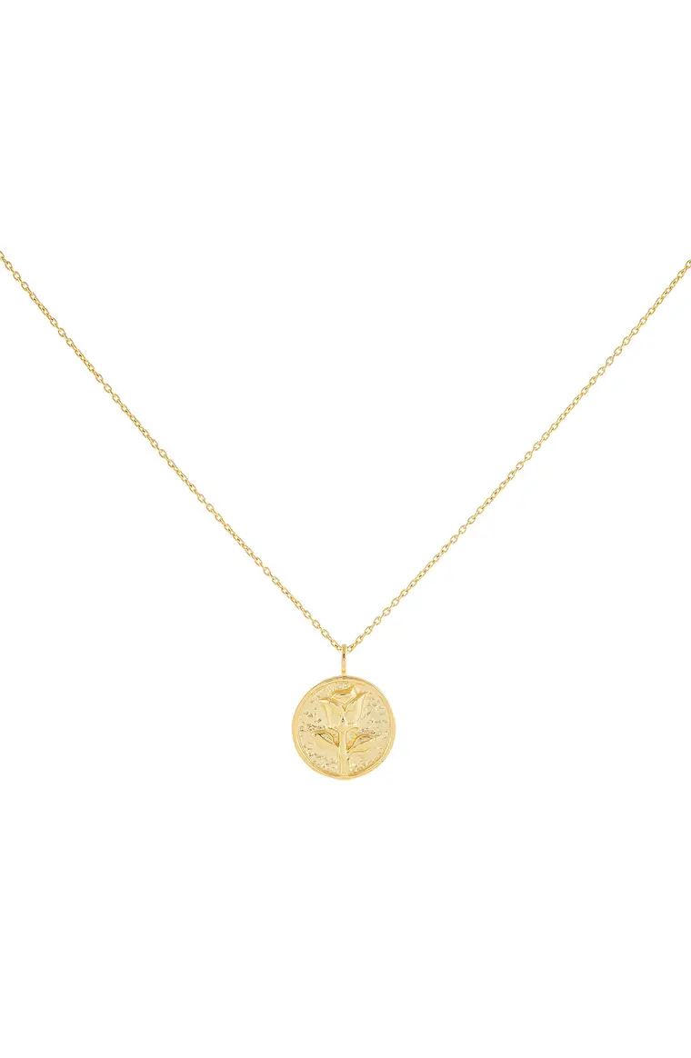 Rose Coin Pendant Necklace | Nordstrom