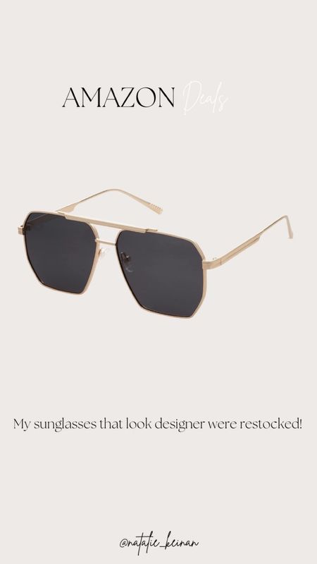 My designer look sunglasses are restocked on Amazon! Amazon finds, sunglasses


#LTKFind #LTKunder50 #LTKstyletip