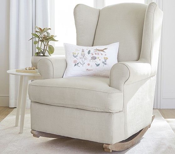 Wingback Convertible Rocking Chair & Ottoman | Pottery Barn Kids