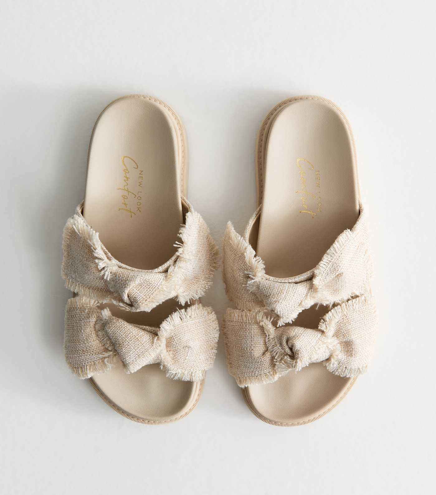 Cream Knotted Strap Sandals | New Look | New Look (UK)