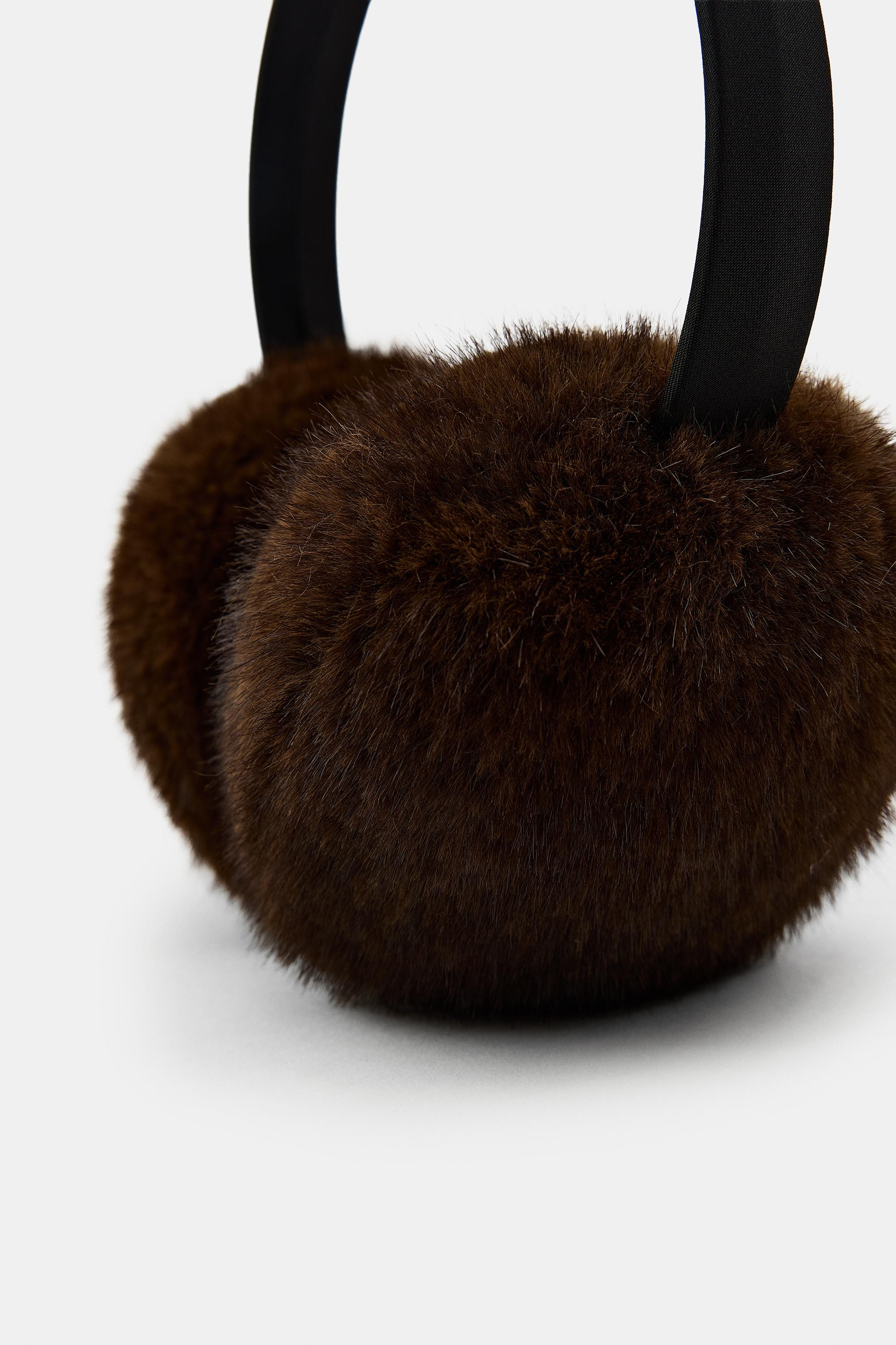 FAUX FUR BOW EARMUFFS | Zara Canada