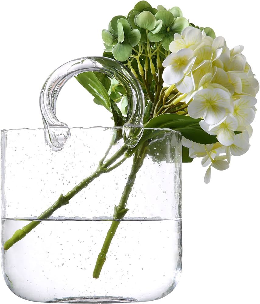 Purse Vase, Handbag Clear Glass Bag Vase for Flower Farmhouse Centerpieces Decor | Amazon (US)