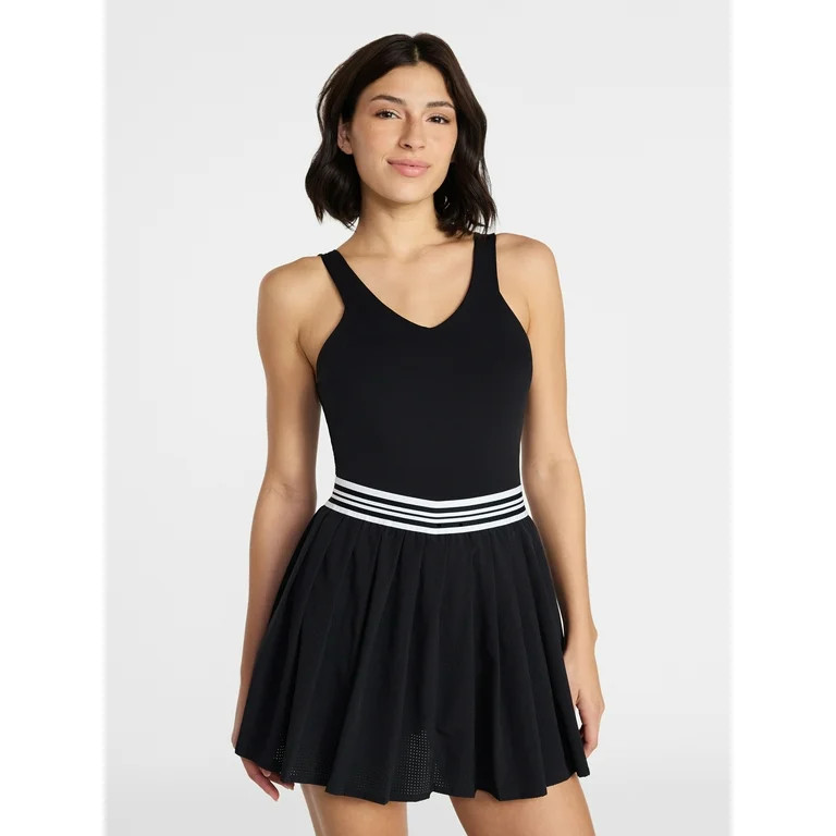 Avia Women's Tennis Dress with Pleated Skort, Sizes XS – XXXL | Walmart (US)