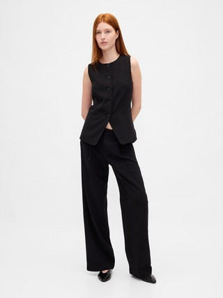 365 Low Rise Pleated Wide-Leg Trousers | Gap (US)