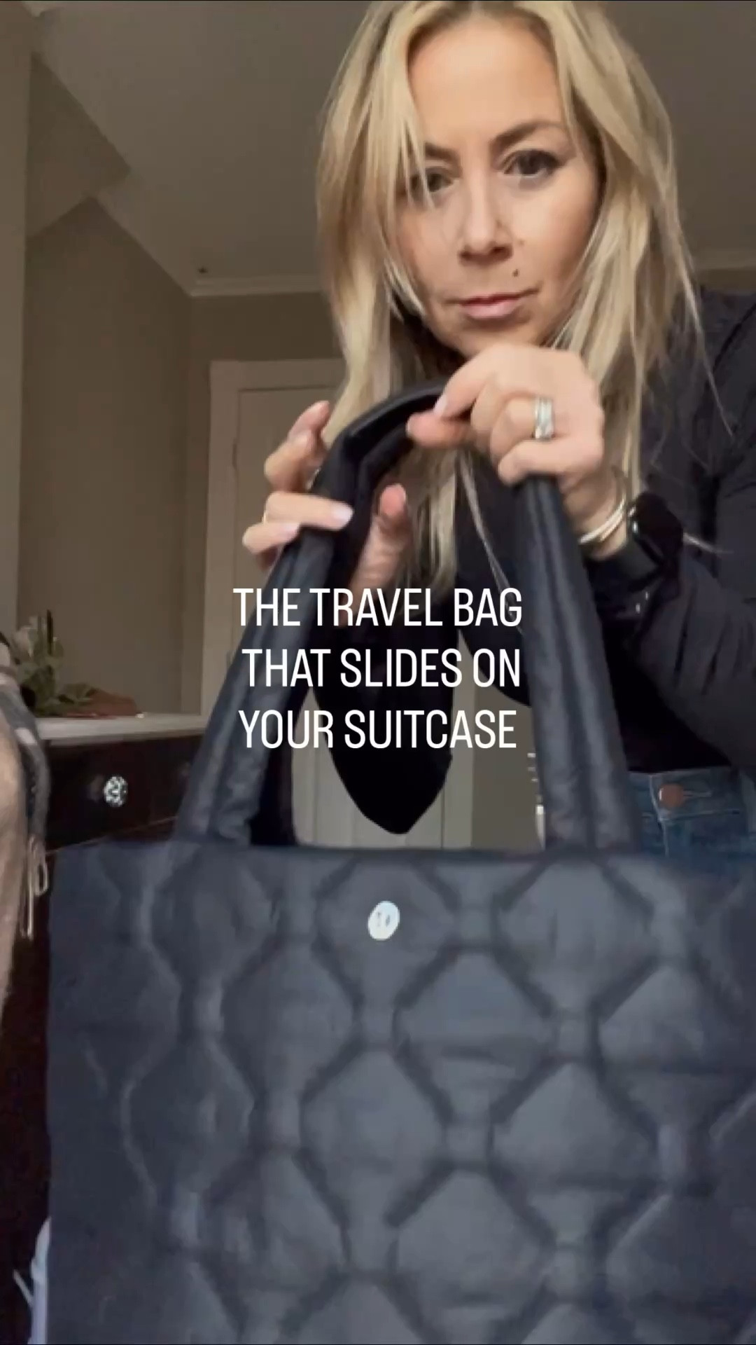 Lululemon travel bag with luggage sleeve.

This is the kind of functional piece that makes travel feel easier.

The hidden zipper at the bottom slides directly onto your suitcase handle — so you’re not juggling bags through the airport.

Why I love it:

• Hands-free travel
• Stays securely in place
• Lightweight but structured
• Works as a carry-on, gym bag, or work bag

It looks clean and minimal — but it’s designed smart.

Functional. Polished. Essential.

Linked in bio.

Follow for elevated pieces that actually 

#LTKActive