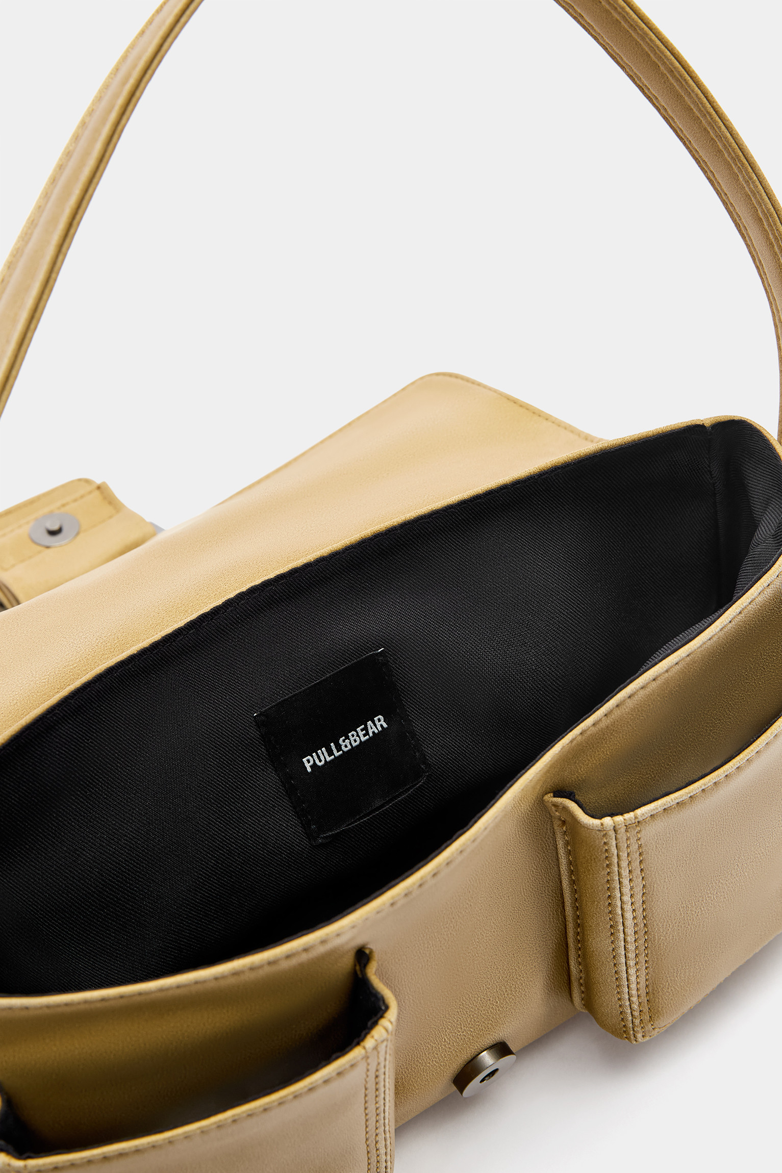 Shoulder bag with pockets and buckle | PULL and BEAR UK