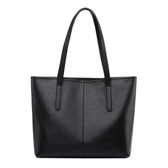 FITDON Tote Bag with Zip for Women, Faux Leather Handbags Shoulder Bag for Work School Shopping | Walmart (US)