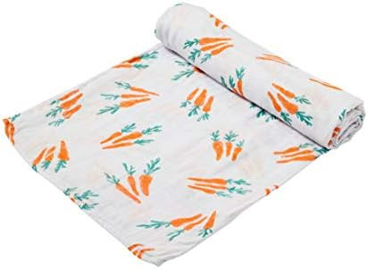 Angel Dear Bamboo Swaddle Blanket, Carrots | Amazon (US)