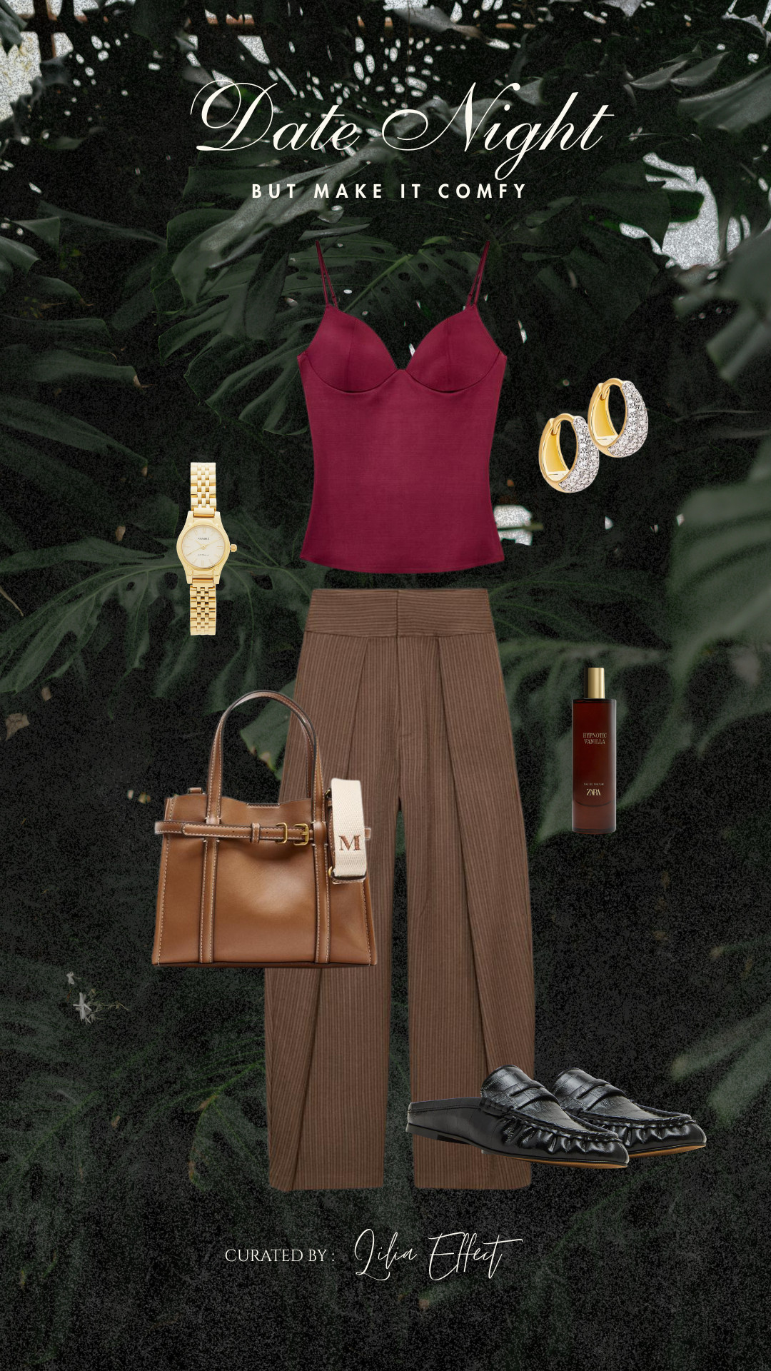 Date night, but comfy ❤️ A rich red top with tailored browns and gold details — effortless, cozy, and still a little romantic.
 

 #LTKgrwm #LTKootd