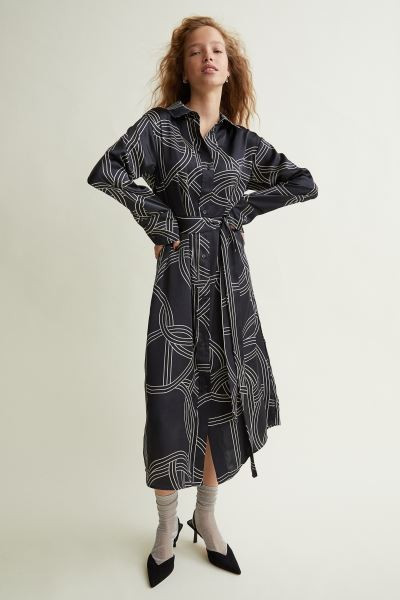 Satin Shirt Dress | H&M (US + CA)