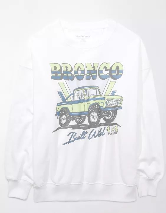 AE Oversized Bronco Graphic Sweatshirt | American Eagle Outfitters (US & CA)