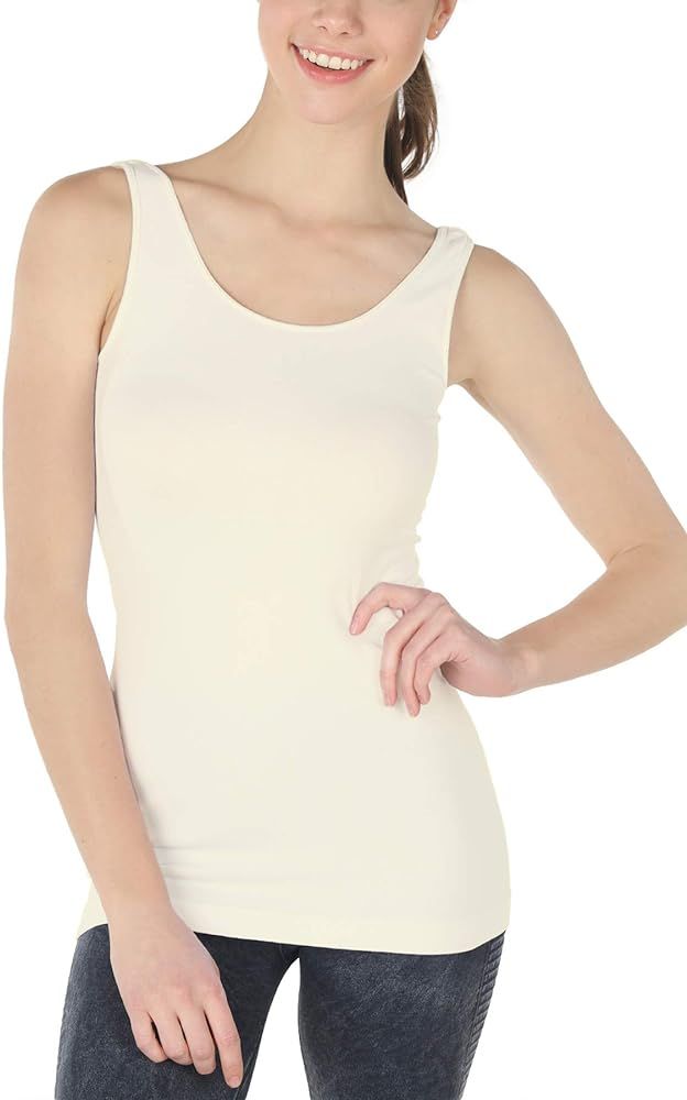 NIKIBIKI Women Seamless Premium Classic Tank Top, Made in U.S.A, One Size | Amazon (US)