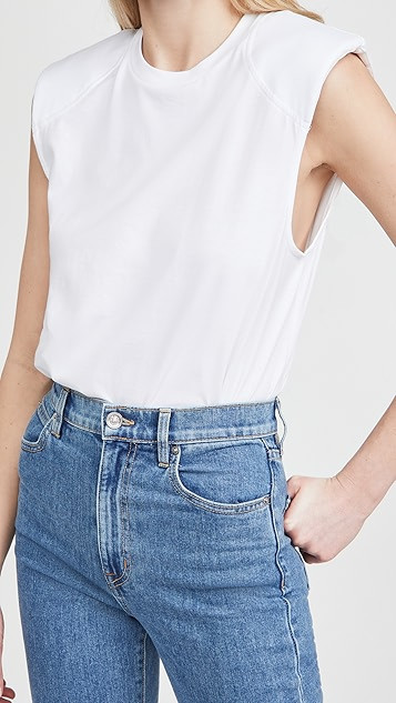 Program Padded Shoulder Sleeveless Top | Shopbop