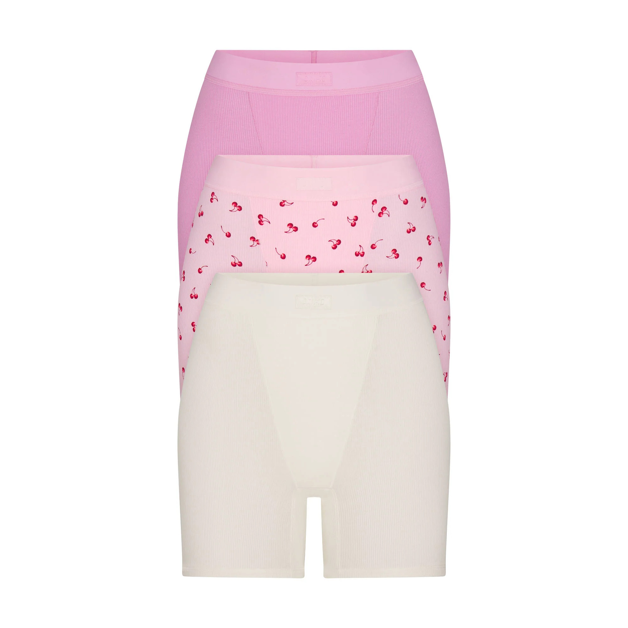 SKIMS Boxer 3-Pack | Pink | Medium | Cotton Rib | SKIMS (US)