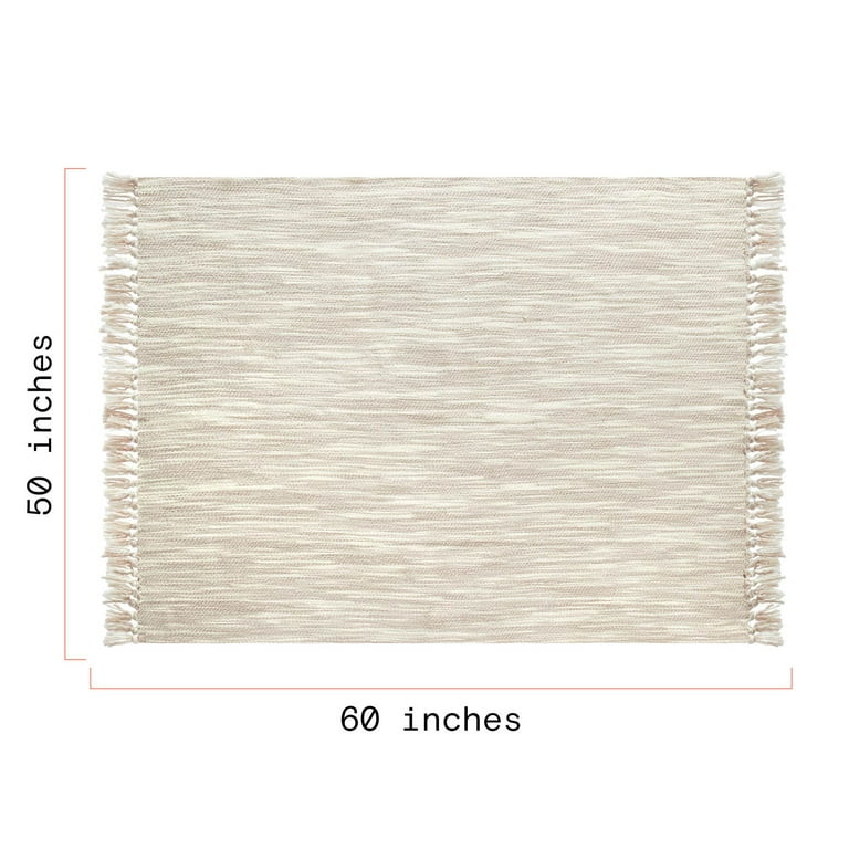 Beautiful Neutral Woven Throw by Drew Barrymore, 50" x 60" | Walmart (US)