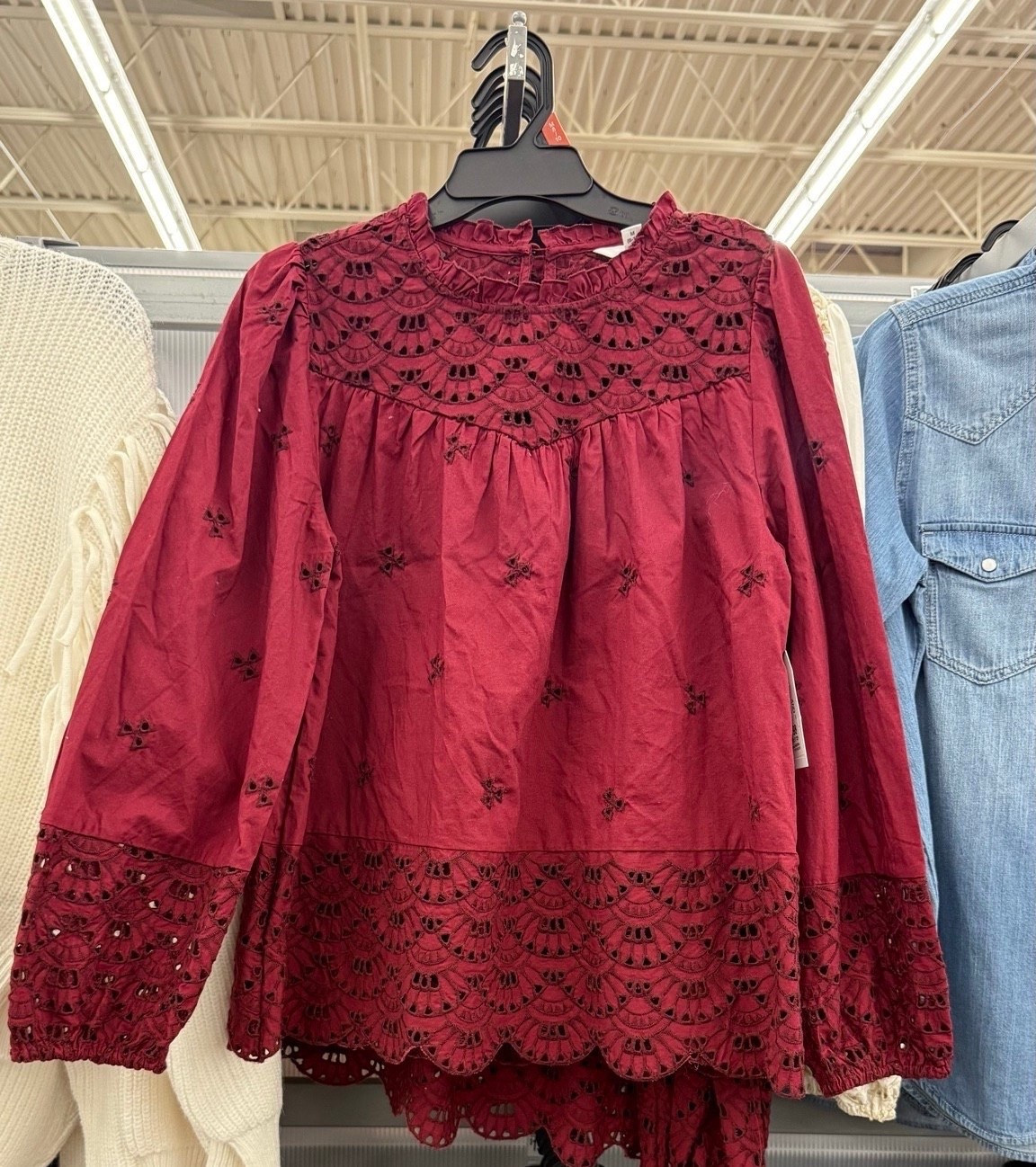 Red Wine Maroon Cotton Eyelet Blouse with Long Sleeves (XS–XXXL)

This cotton eyelet blouse is a timeless wardrobe staple. Perfect for casual outfits, work looks, and easy everyday styling.

#LTKMidsize #LTKWorkwear #LTKPlusSize