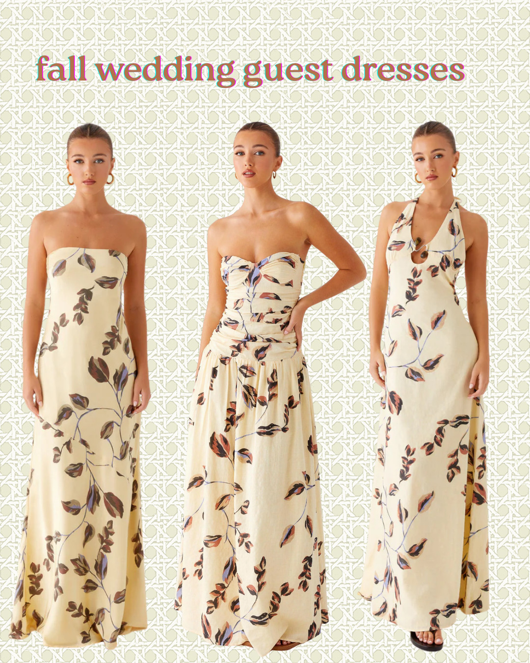 obsessed with this print for a wedding guest dress or other formal event this fall  

 #LTKSeasonal #LTKFindsUnder100 #LTKWedding