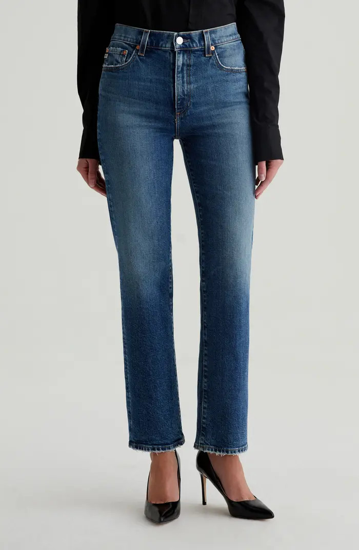 Brinley Mid Rise Classic Straight Leg Jeans | Nordstrom