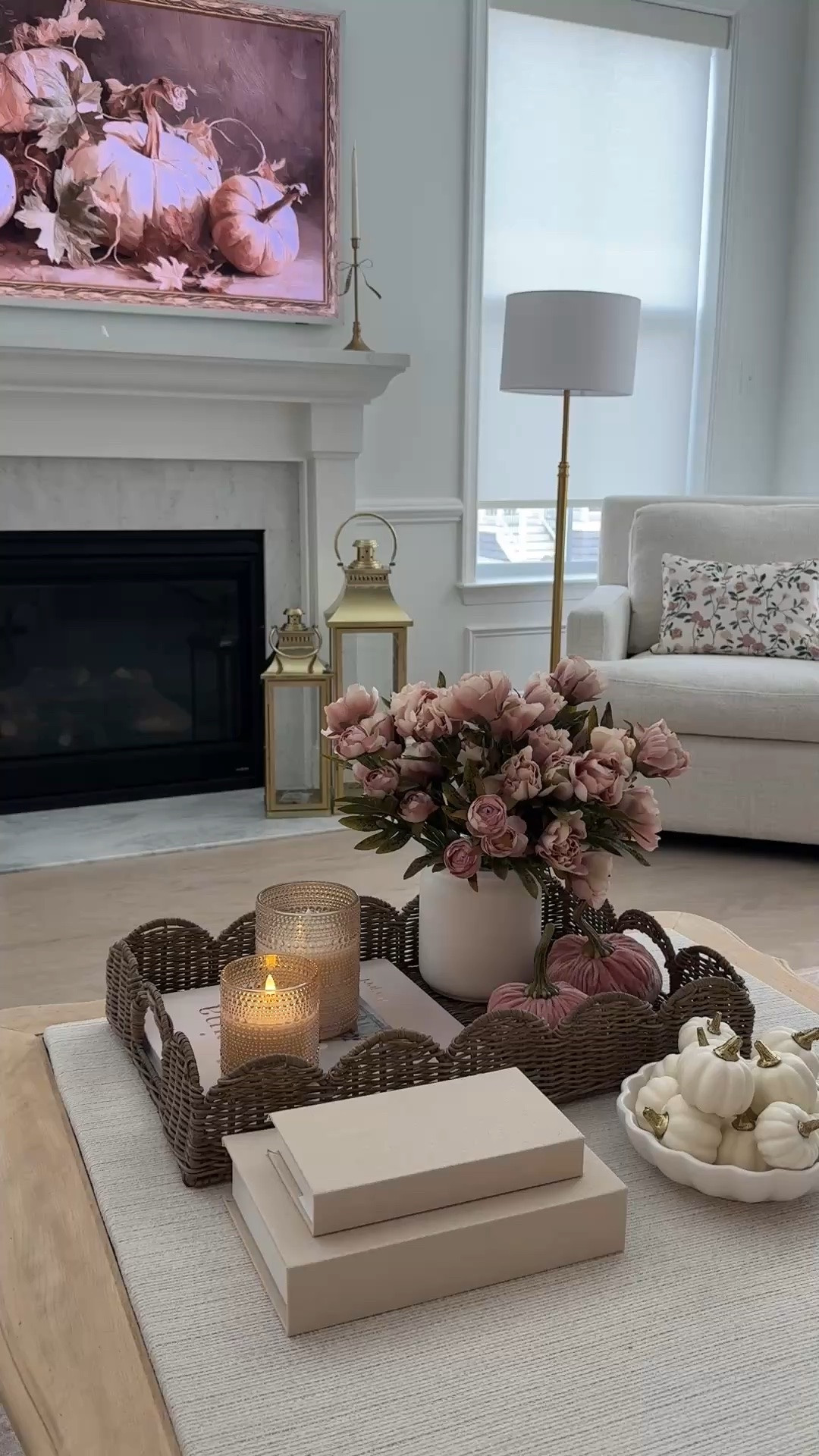 Fall home decor 🍂 just decorated my living room with these gorgeous Amazon faux peonies and flameless candles. They look so realistic and flicker! The candles also come with a remote/timer! @Marshalls @amazon @Walmart @Target

#LTKHome #LTKSaleAlert #LTKSeasonal