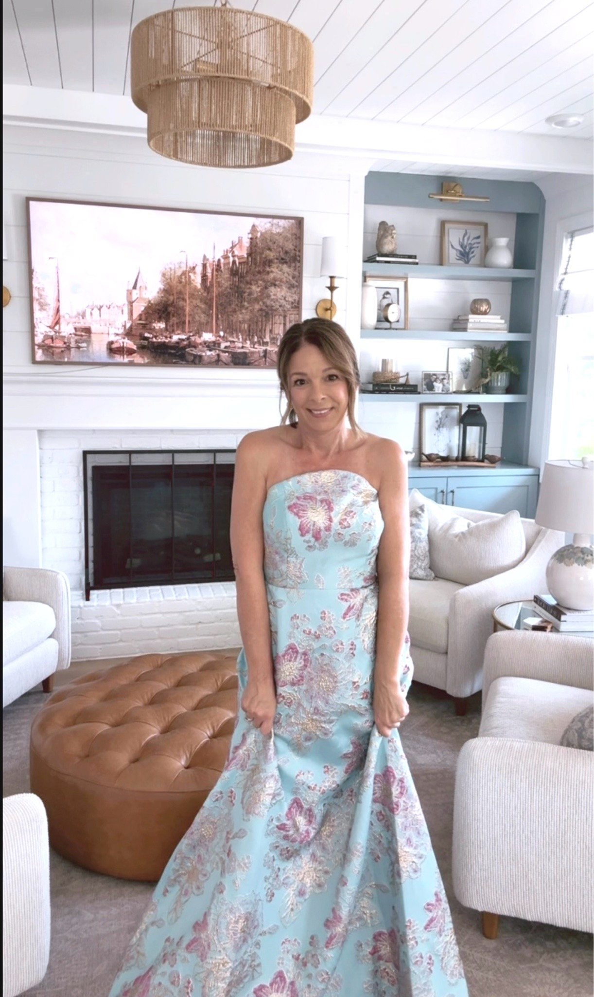 Are you on the hunt for the perfect summer wedding guest dress for a formal or black tie dress code? Check out this beautiful Teri Jon gown from Saks. Lightweight and A-line with so much fun color! This is such a fun and flattering style.

Pair this with simple jewelry and shoes or step it up with some serious sparkle. Either way you are sure to WOW! This would also make a stunning Mother of the Bride or Mother of the Groom dress if the colors fit the palette for the wedding.

@saksfifthavenue #saks #sakspartner