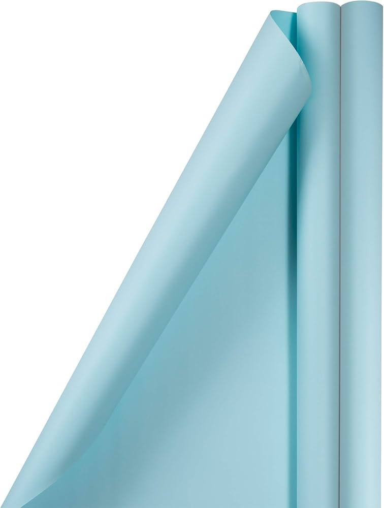 JAM Paper Gift Wrap - Matte Wrapping Paper - 50 Sq Ft Total (30 in x 10 Ft Each) - Matte Light Ba... | Amazon (US)