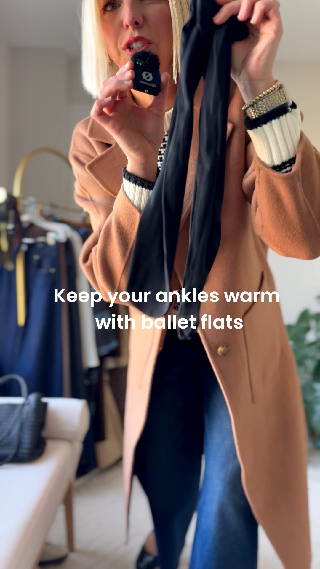 Keep your feet & ankles warm this winter with your favorite pair of ballet flats, with a trouser sock. This looks elegant and pull together and can instantly dress up your look with the jeans or wide leg trouser pants. 

#LTKOver40 #LTKgrwm #LTKmomlife
