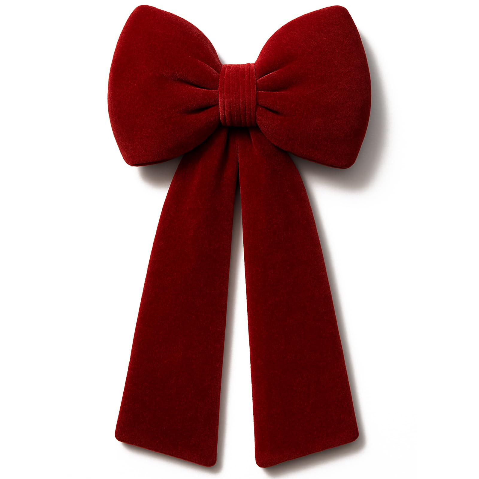 Gejoy Christmas Velvet Red Bow Christmas Tree Topper Bow Decorations 17.7''x9.8'' Red Xmas Decora... | Amazon (US)