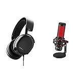 SteelSeries Arctis 3 - All-Platform Gaming Headset - Black & HyperX QuadCast - USB Condenser Gaming  | Amazon (US)