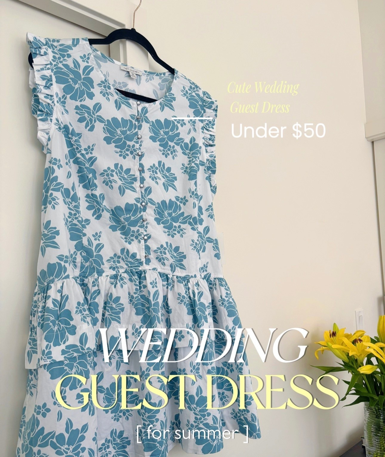 I’ve been loving feminine summer dresses lately, and this one immediately gave me that effortless “wear it everywhere” feeling.

Not only is it a cute wedding guest dress for summer weddings and garden parties, but it’s also perfect for brunch, church, vacation dinners, bridal showers, and everyday summer outings when you still want to feel soft, put together, and comfortable.

The blue floral print feels so timeless and elevated, and the best part? It’s under $50.

If you’ve been searching for:
• affordable wedding guest dresses
• cute summer dresses
• church dresses for women
• feminine brunch outfits
• vacation dresses
• elevated summer fashion

…this is SUCH a good find for summer.

Linked in my LTK before sizes start disappearing.

#LTKWedding #LTKPlusSize