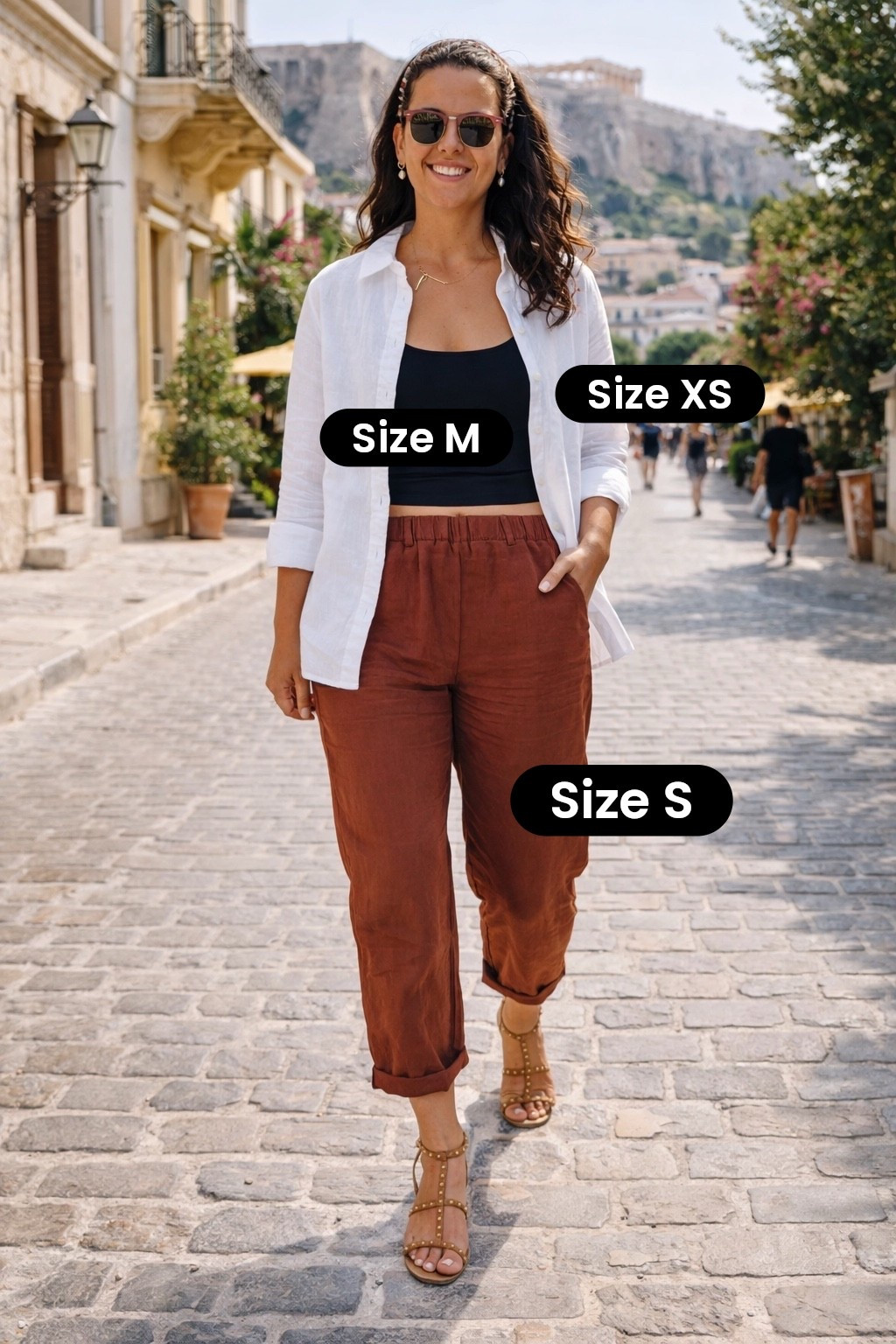 Europe in the summer 💫 bring linen, it gets hot! In this pic I’m styling one of my workout tops with 2 favorite linen pieces. 

#LTKTravel