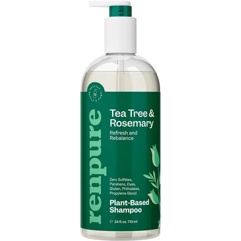 Renpure Tea Tree & Rosemary Plant-Based Shampoo 24 fl oz | Walmart (US)
