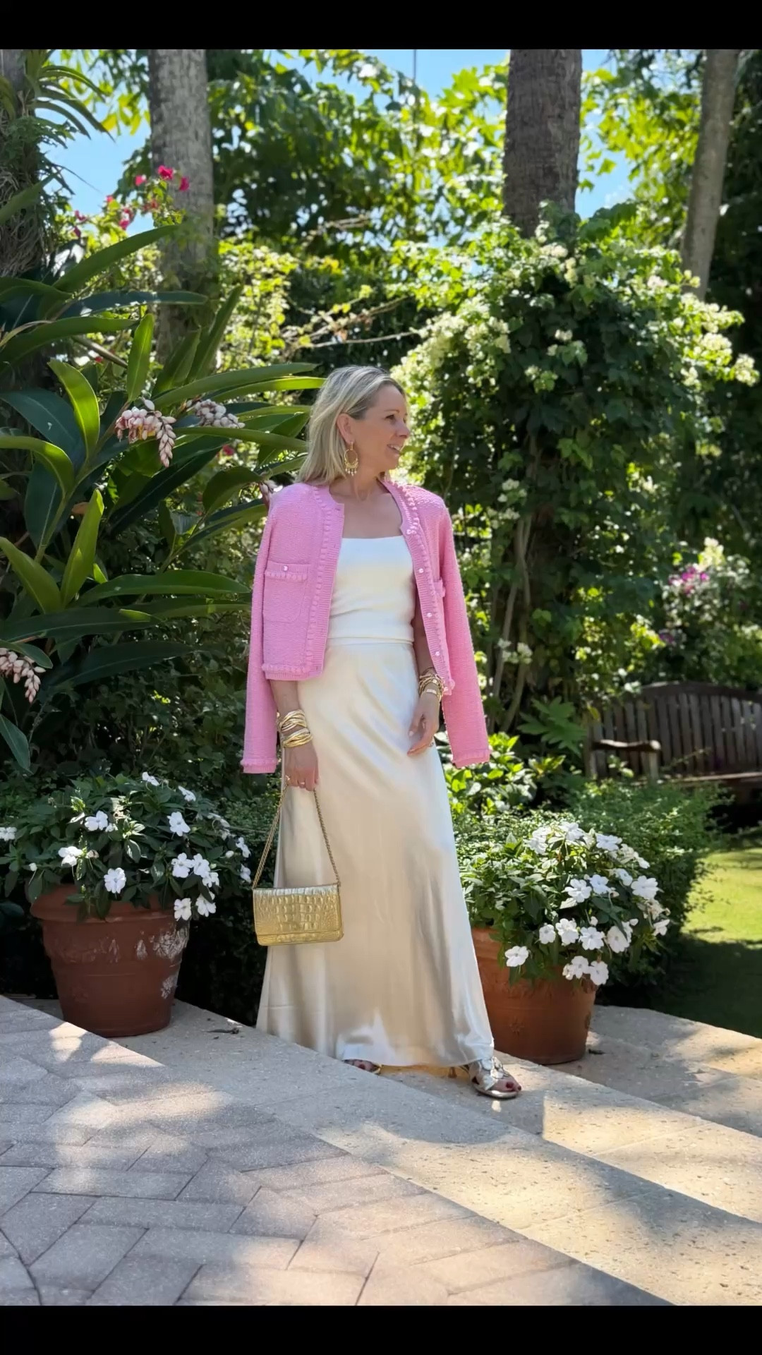 @Few Moda skirt
#benaarLA pink cardigan #jennifermillerjewelry
@amazonfindsandfashion shoes bag #chanel 

#LTKootd #LTKdayinmylife #LTKOver40