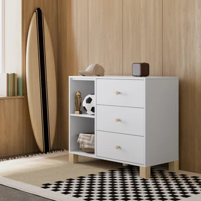 California 3 Drawer Combo Dresser | Wayfair North America