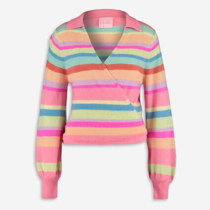 Multicoloured Stripe Cashmere Cardigan | TK Maxx