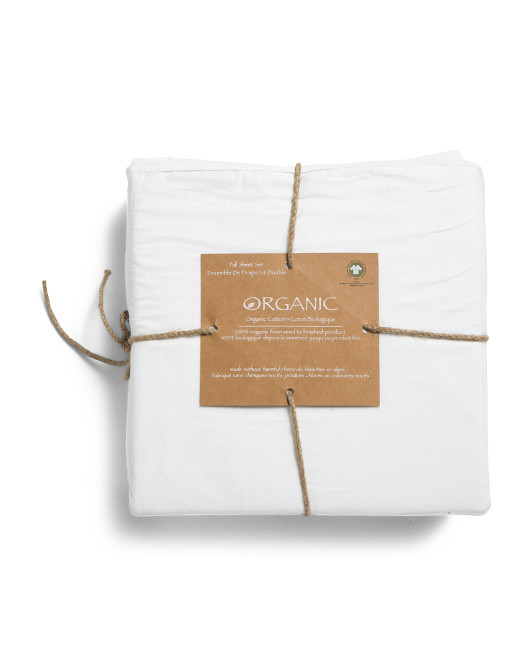 Solid Organic Cotton Sheet Set | Bed & Bath | Marshalls | Marshalls