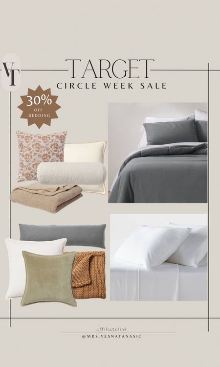 30% off bedding for Target Circle Week! The best of bedding essentials! 

@target #targetstyle #targethome #bedding #bedroom target style, target home, target, bedding, 

#LTKhome #LTKxTarget #LTKsalealert