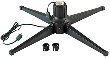 Home Heritage Electric 360 Degree Rotating Artificial Christmas Tree Metal Stand for Trees up to ... | Amazon (US)