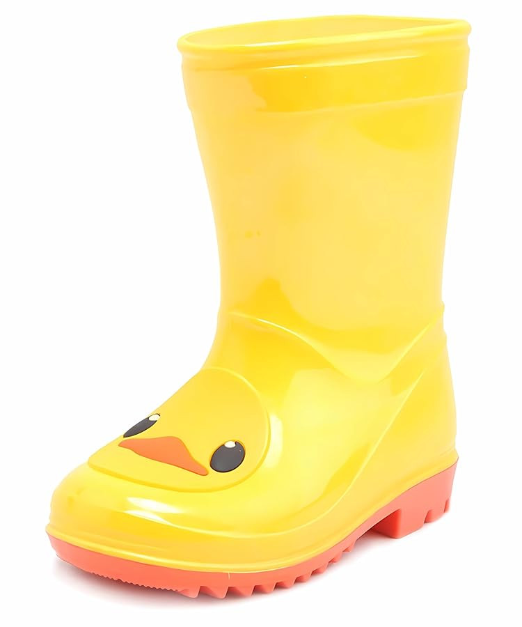 Cute Duck Rain Boots for Kids - Yellow Animal Design Waterproof Rubber Boots for Boys & Girls - L... | Amazon (US)