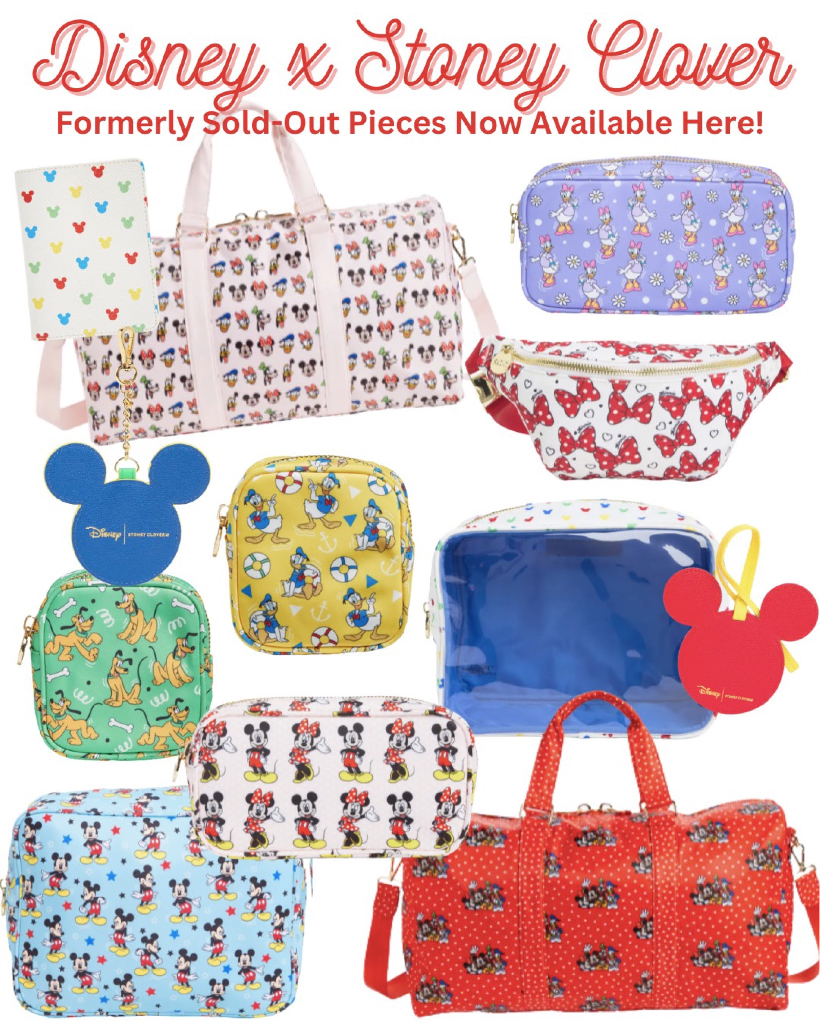 Disney x Stoney Clover pouches, duffle bags, and fanny packs in previously sold-out prints now available here and selling fast! 

#LTKitbag #LTKfamily #LTKGiftGuide