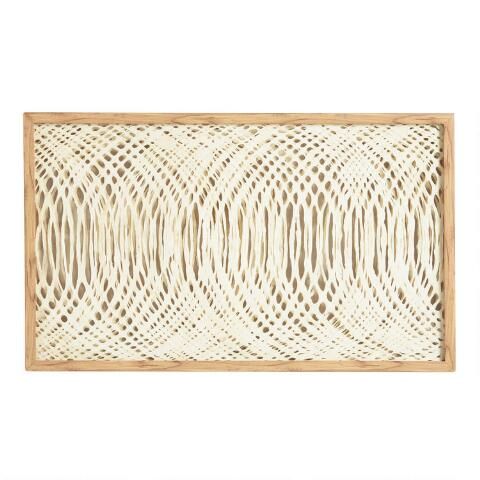 Waves Rice Paper Shadow Box Wall Art | World Market