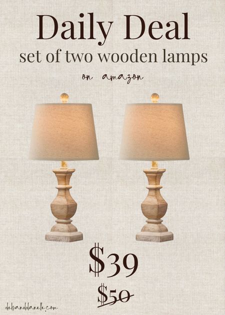 Daily deal on these two wooden lamps from Amazon! This is such a steal 

#LTKhome #LTKsalealert #LTKfindsunder50