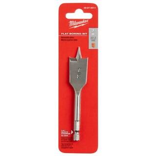 Milwaukee 7/8 in. x 4.5 in. Flat Boring Bit-48-27-0011 - The Home Depot | The Home Depot